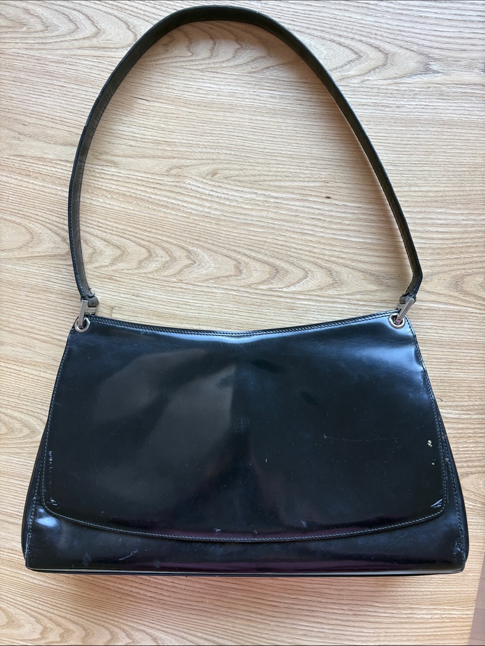 Bally Black Leather bag - vintage - to renovate